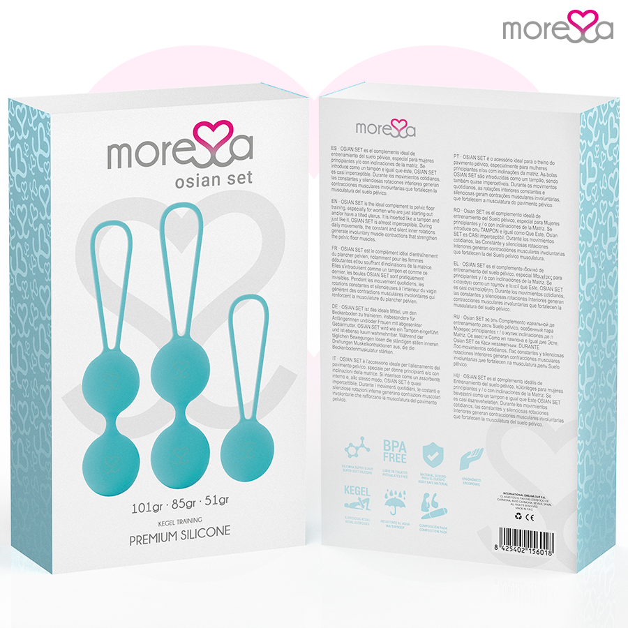 MORESSA - SET PREMIUM DE SILICONA OSIAN TURQUESA