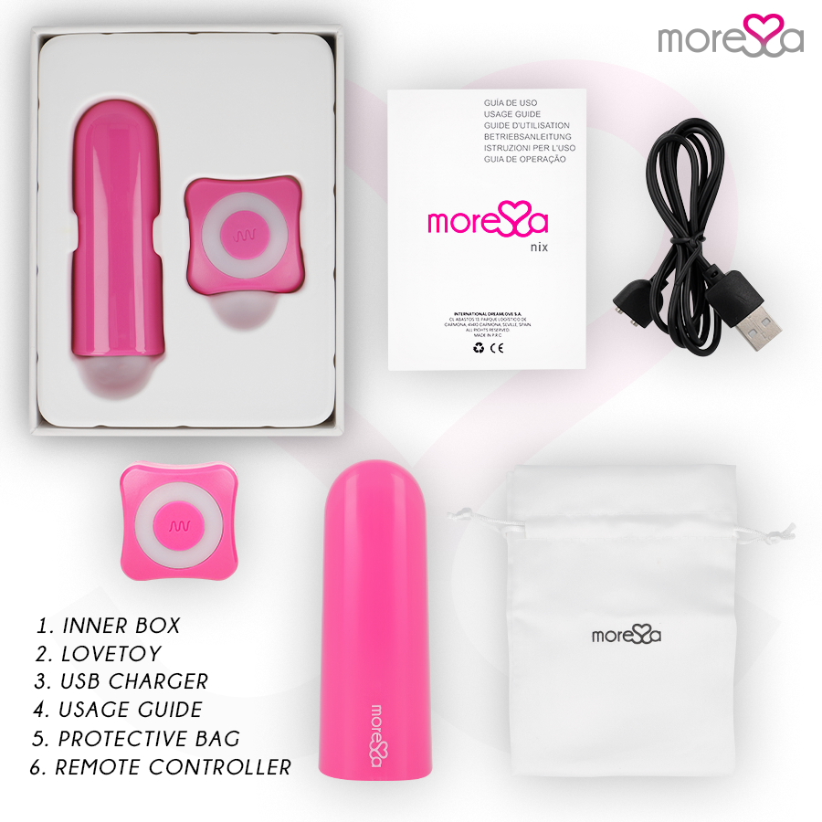 MORESSA - NIX VIBRATEUR TÉLÉLÉCOMMANDE ROSE