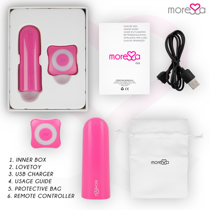MORESSA - NIX VIBRATEUR TÉLÉLÉCOMMANDE ROSE