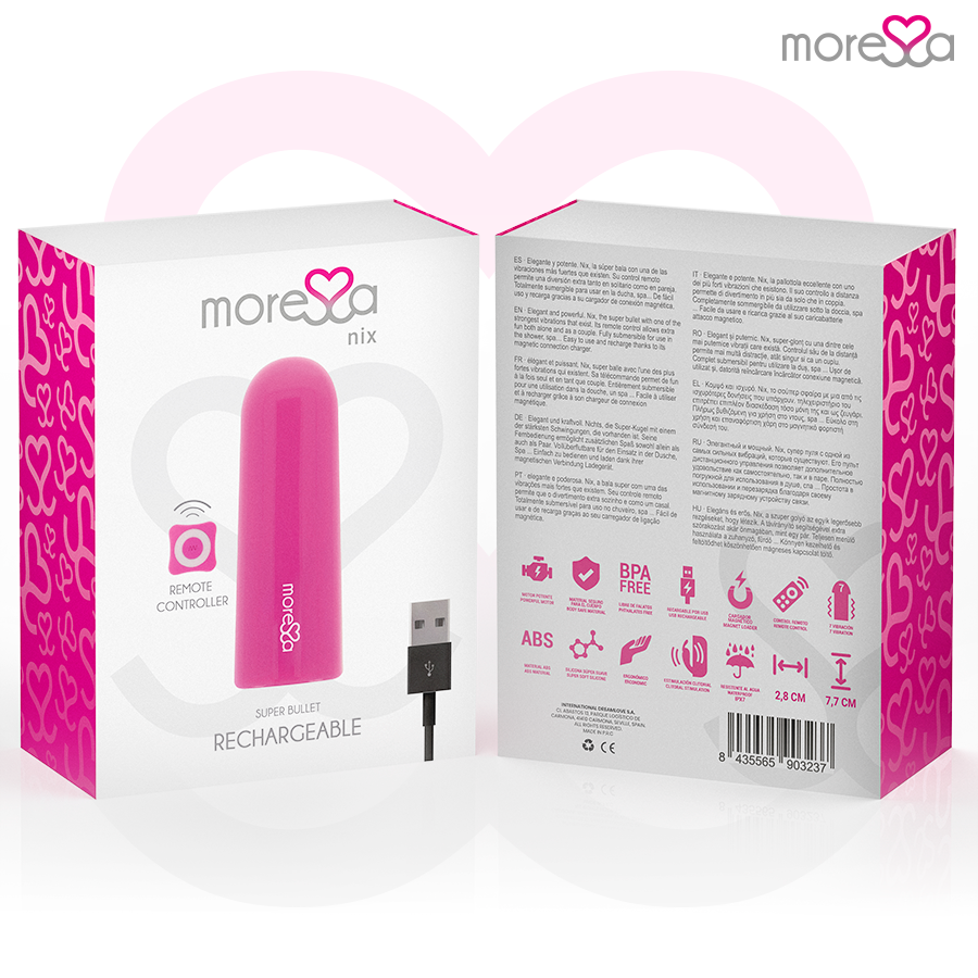 MORESSA - NIX VIBRATEUR TÉLÉLÉCOMMANDE ROSE