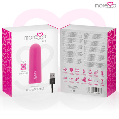 MORESSA - NIX VIBRATEUR TÉLÉLÉCOMMANDE ROSE