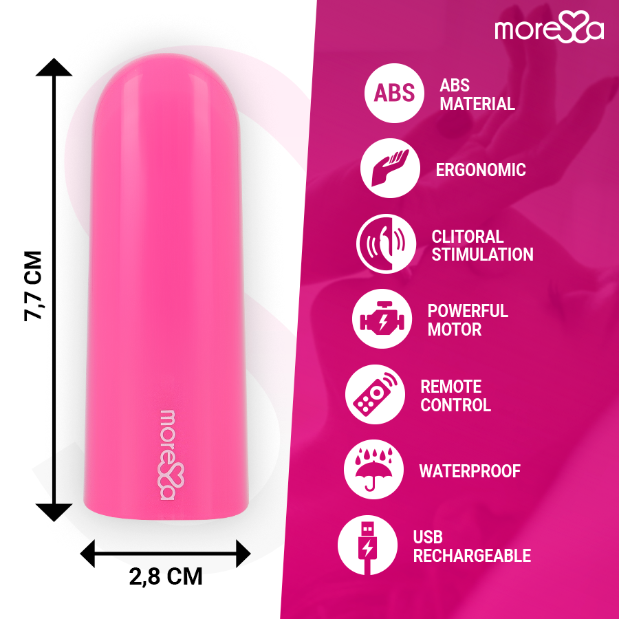 MORESSA - NIX VIBRATEUR TÉLÉLÉCOMMANDE ROSE