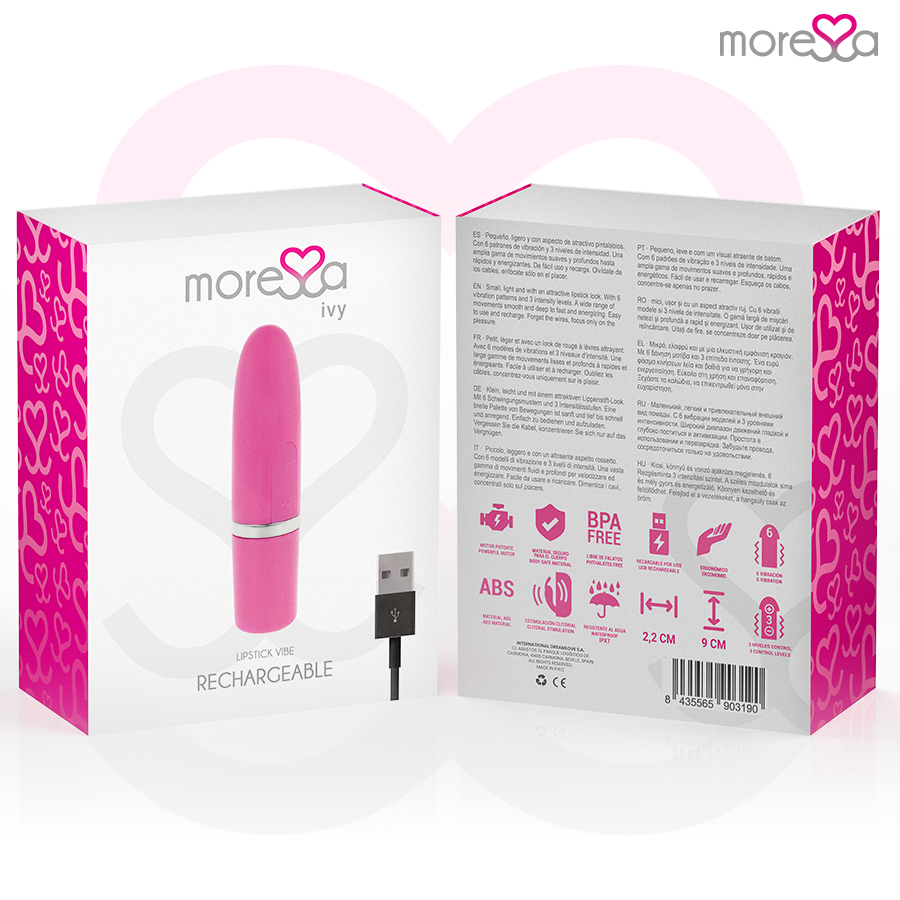 MORESSA - VIBRADOR ESTIMULADOR DE VIAJE ROSA IVY