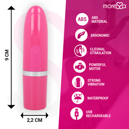 MORESSA - VIBRADOR ESTIMULADOR DE VIAJE ROSA IVY