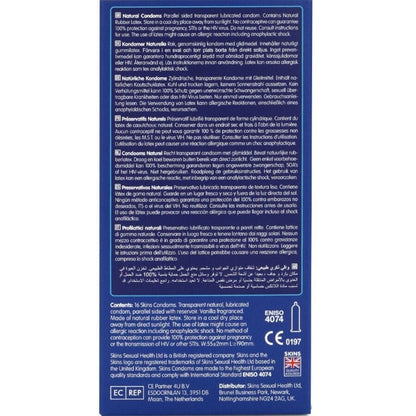 SKINS - PACK DE 16 PRÉSERVATIFS NATURELS PREMIUM