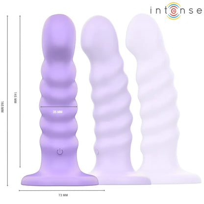 Intense – Brenda Vibrateur taille M Design Spirale 10 Vibrations Violet Télécommande