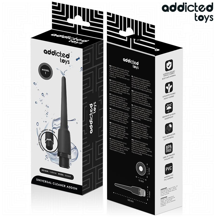 Nettoyant anal avec adaptateur universel modèle 1 – Addicted Toys