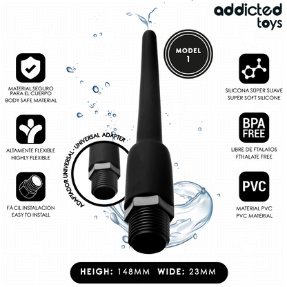 Nettoyant anal avec adaptateur universel modèle 1 – Addicted Toys