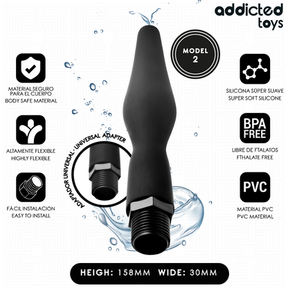 Nettoyeur anal avec adaptateur universel modèle 2 – Addicted Toys