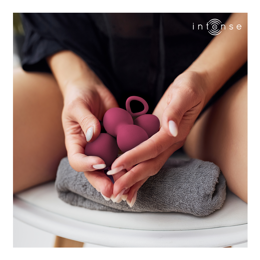 Kit charli kegel ball bourgogne – Intense
