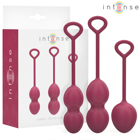 Kit charli kegel ball bourgogne – Intense