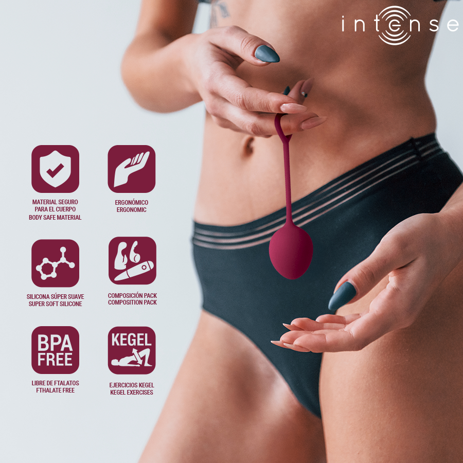 Kit charli kegel ball bourgogne – Intense
