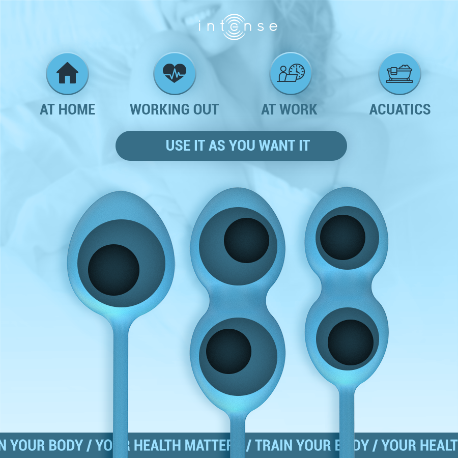Charli kegel ball kit bleu – Intense