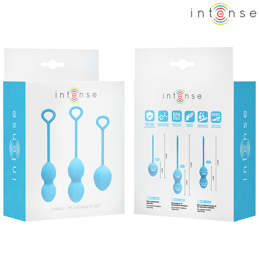 Charli kegel ball kit bleu – Intense