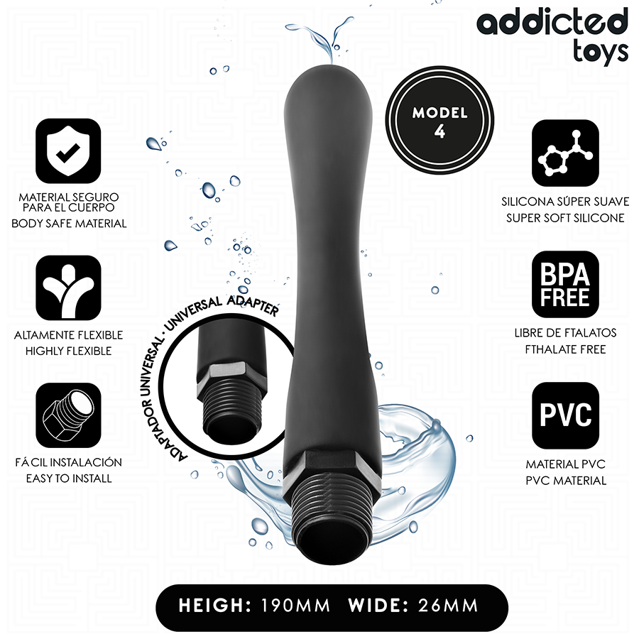 Nettoyeur anal avec adaptateur universel modèle 4 – Addicted Toys