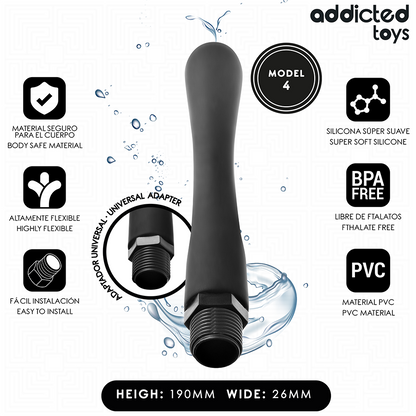 Nettoyeur anal avec adaptateur universel modèle 4 – Addicted Toys