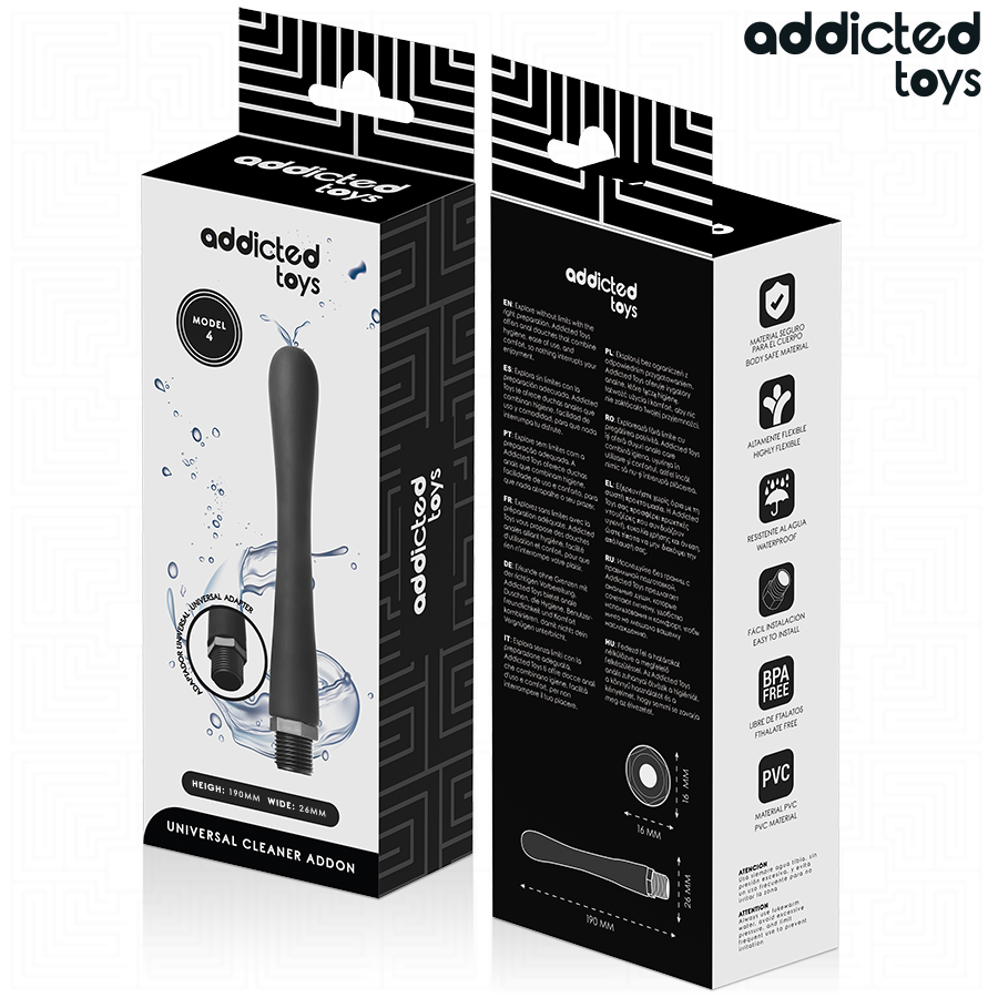 Nettoyeur anal avec adaptateur universel modèle 4 – Addicted Toys