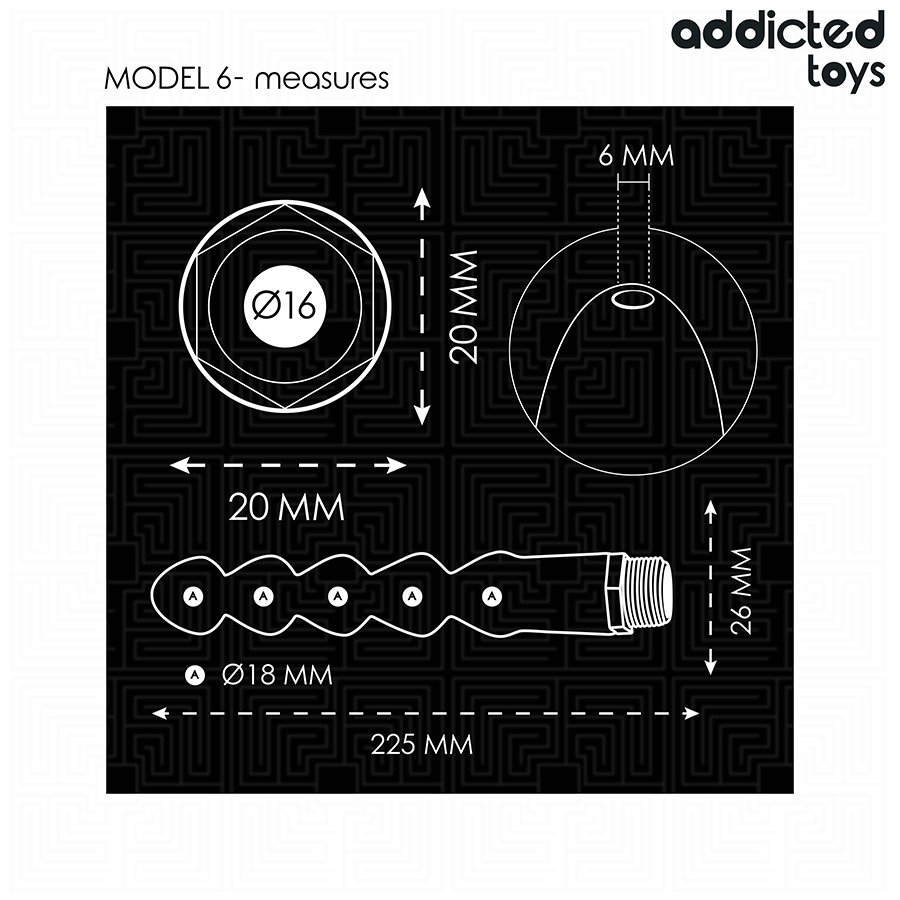 Nettoyeur anal avec adaptateur universel modèle 6 – Addicted Toys