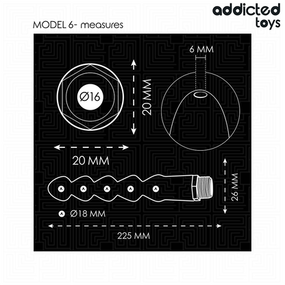 Nettoyeur anal avec adaptateur universel modèle 6 – Addicted Toys