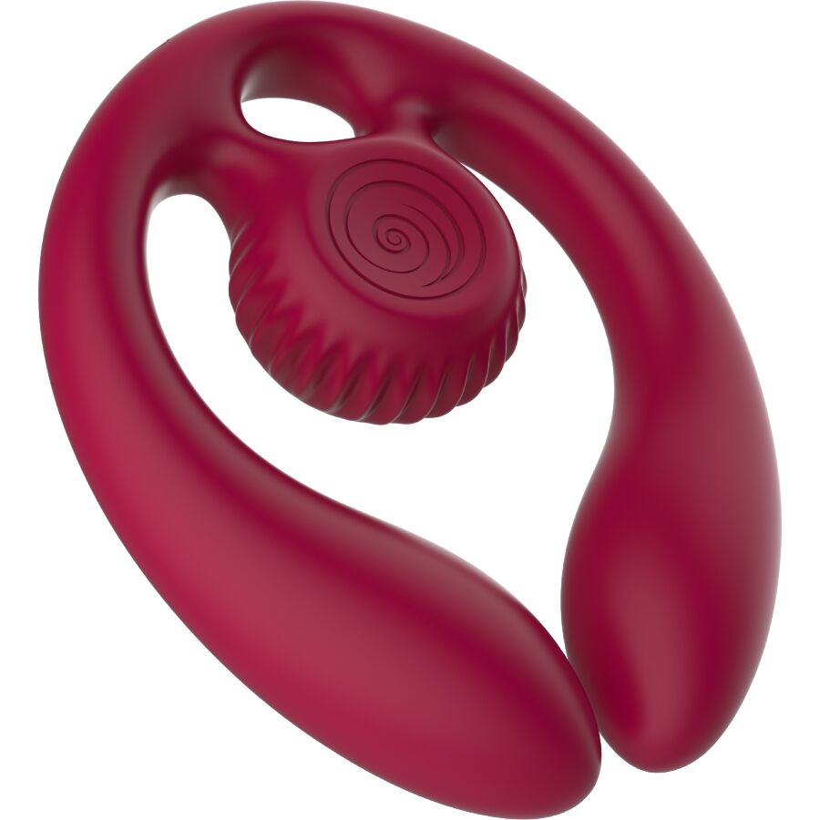 Gizi duo stimulateur pour couples télécommande bourgogne – Snail Vibe