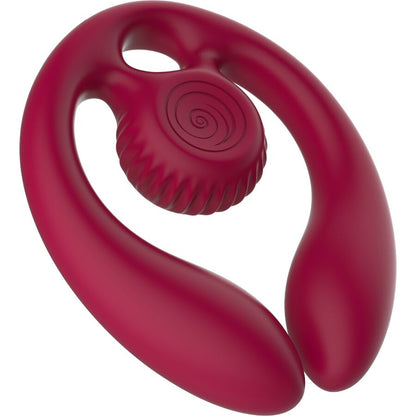 Gizi duo stimulateur pour couples télécommande bourgogne – Snail Vibe