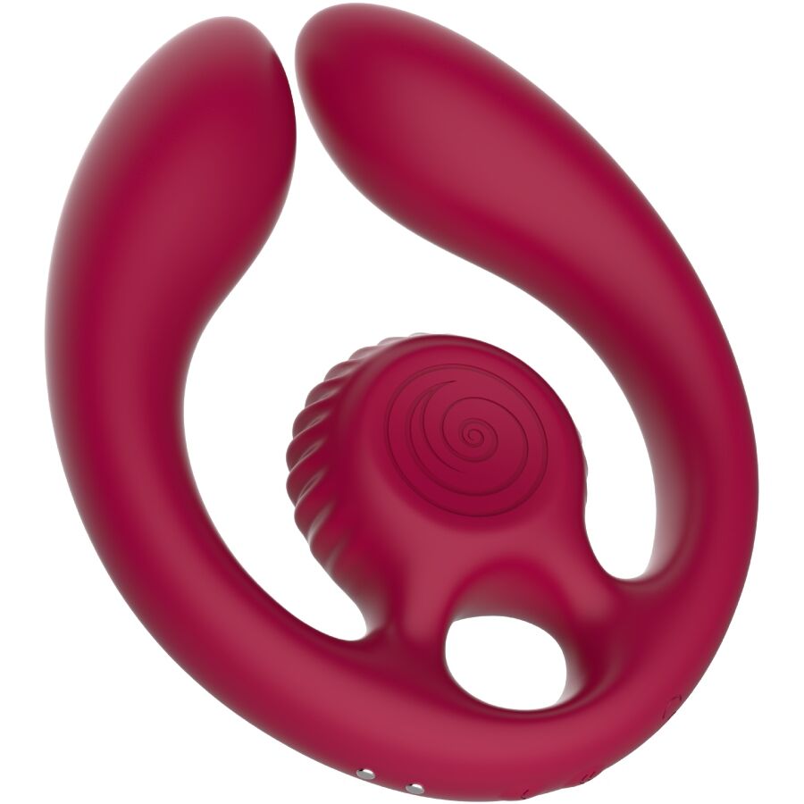Gizi duo stimulateur pour couples télécommande bourgogne – Snail Vibe