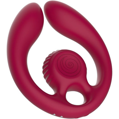 Gizi duo stimulateur pour couples télécommande bourgogne – Snail Vibe