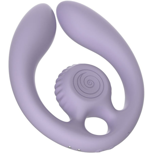 Gizi duo stimulateur pour couples télécommande lilas – Snail Vibe