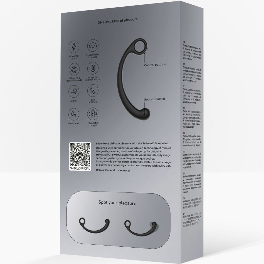 Vibrateur baguette de massage vibrante axi noir – Snail Vibe