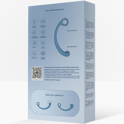 Vibrateur axi baguette de massage vibrante bleu – Snail Vibe