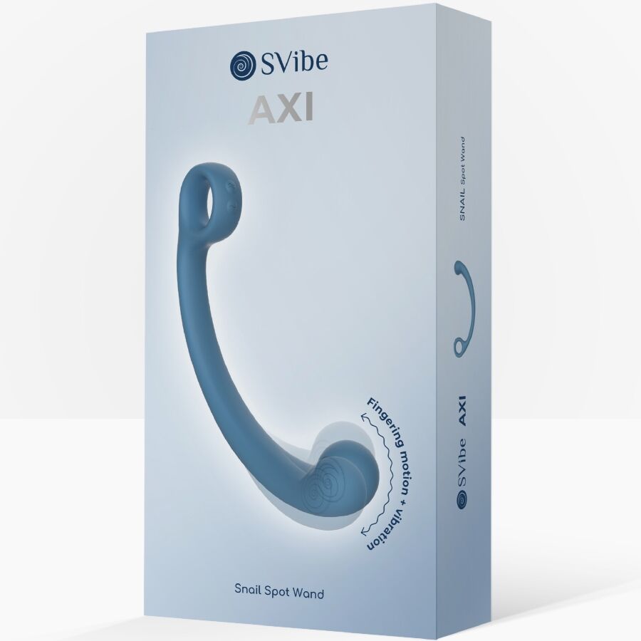Vibrateur axi baguette de massage vibrante bleu – Snail Vibe