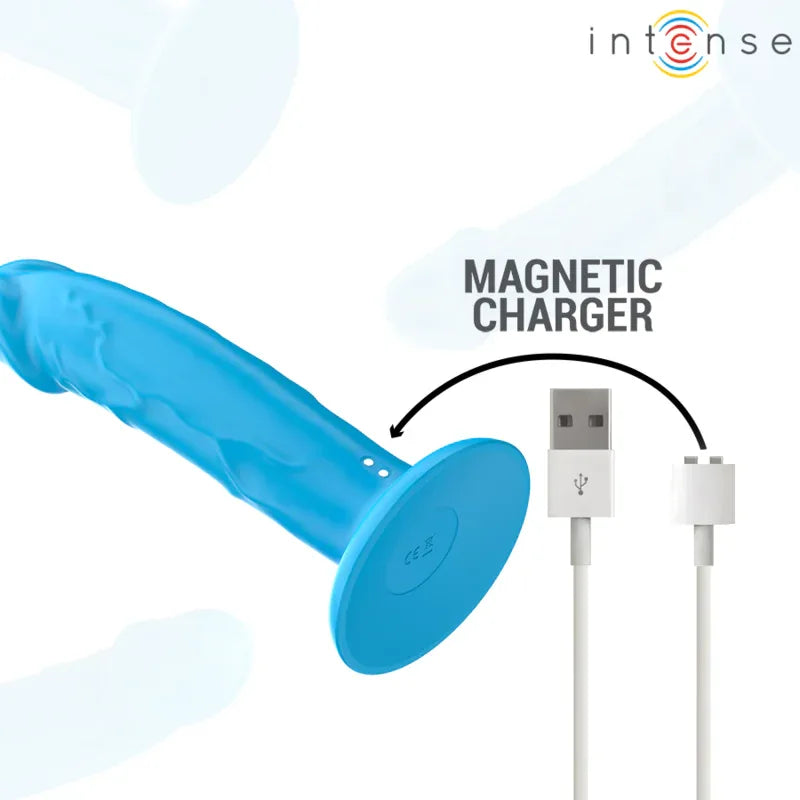 Intense Phoebe Vibrateur Réaliste 10 Vibrations Télécommande Bleu