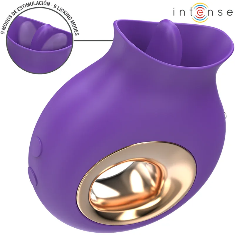 Intense Tuli Stimulateur Clitoris 9 Vibrations & 9 Oscillations Violet