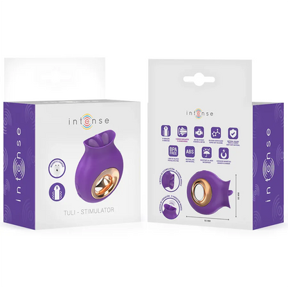 Intense Tuli Stimulateur Clitoris 9 Vibrations & 9 Oscillations Violet
