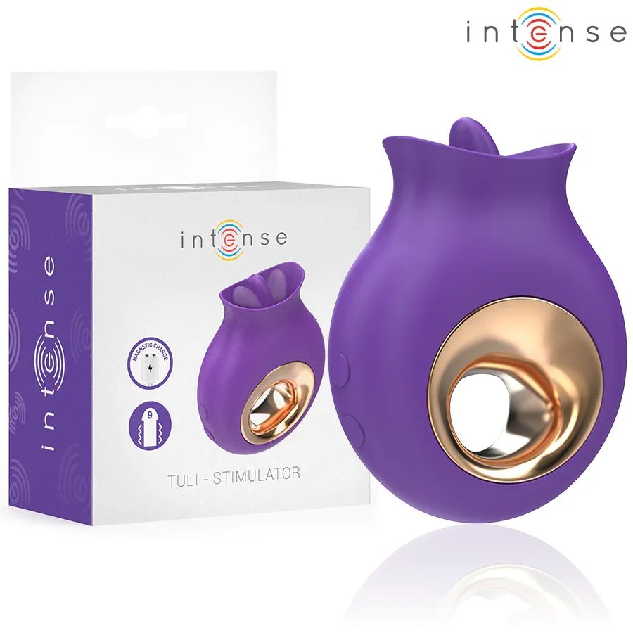 Intense Tuli Stimulateur Clitoris 9 Vibrations & 9 Oscillations Violet