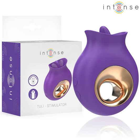 Intense Tuli Stimulateur Clitoris 9 Vibrations & 9 Oscillations Violet