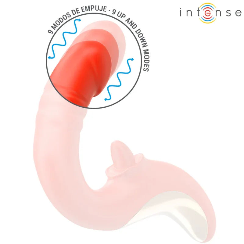 Intense Vibrateur et Stimulateur Paulina en Forme de U Rouge