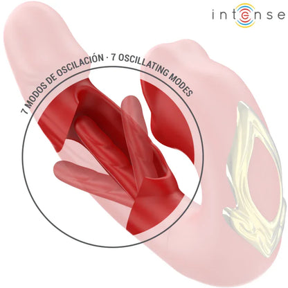 Intense Nathy Double Vibrateur avec Bouche Stimulante Multifonction Rouge