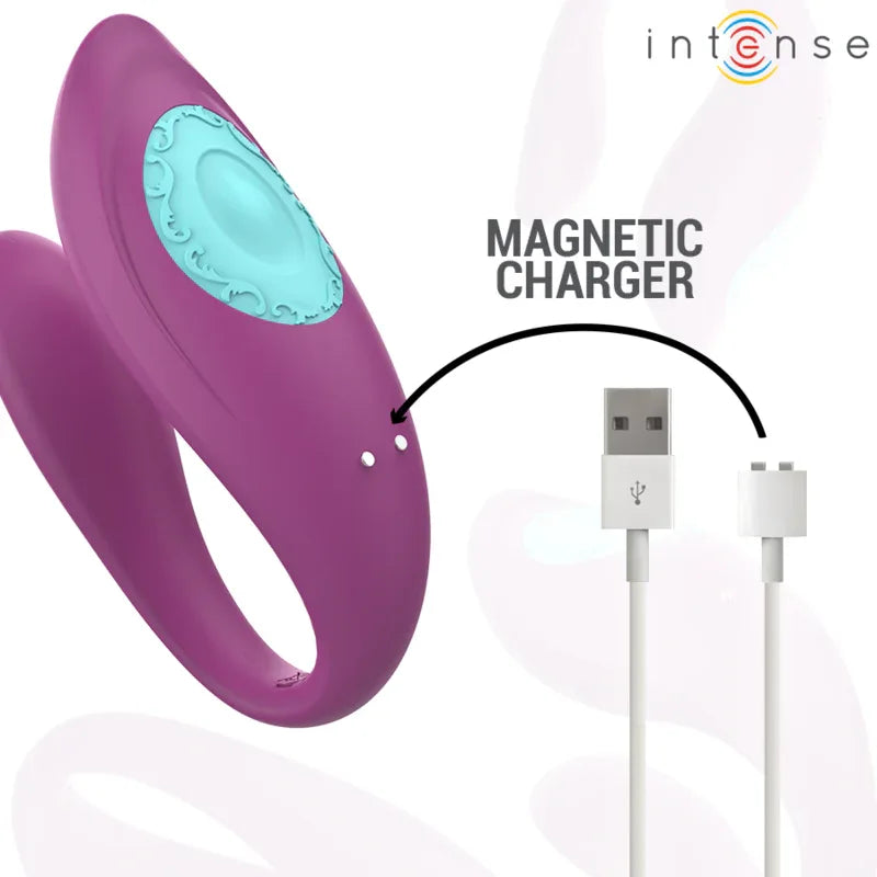 Intense Annie Vibrateur et Stimulateur en U Violet Télécommande