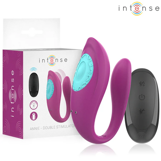 Intense Annie Vibrateur et Stimulateur en U Violet Télécommande