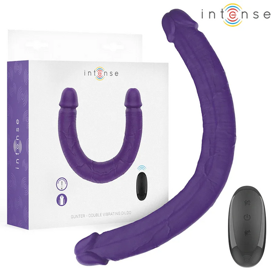 Intense Gunter Dildo Double Vibrateur 40 cm Violet Télécommande