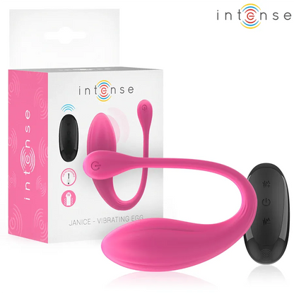 Intense Janice U Vibrateur Double Stimulation 10 Vibrations Rose Télécommande