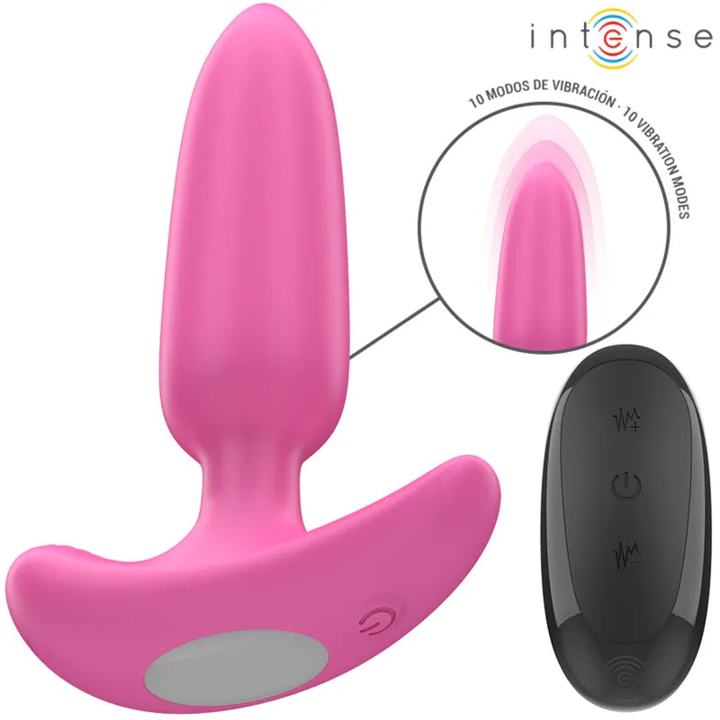 Intense Ross Anal Plug 10 Vibrations Rose Télécommande