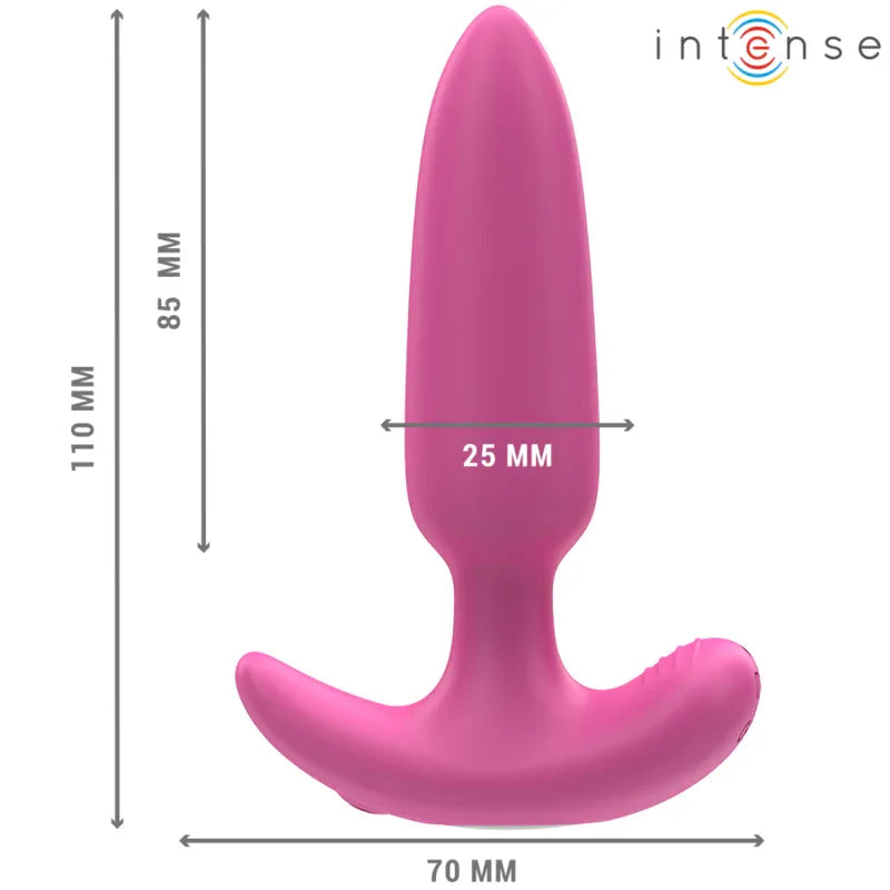 Intense Ross Anal Plug 10 Vibrations Rose Télécommande