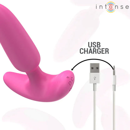 Intense Ross Anal Plug 10 Vibrations Rose Télécommande