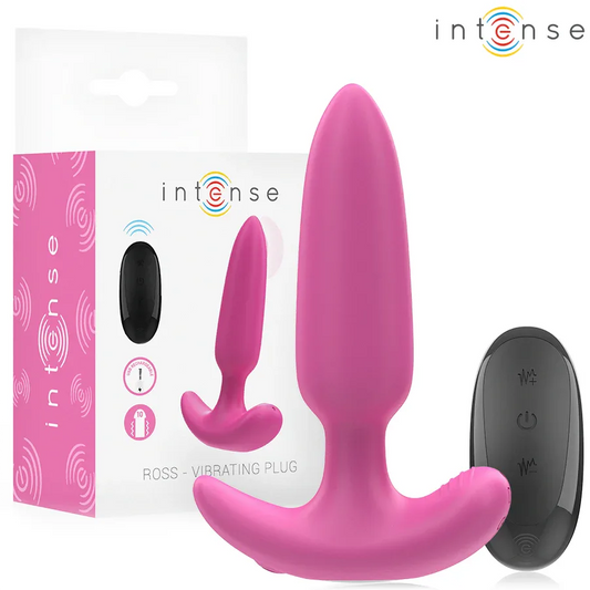 Intense Ross Anal Plug 10 Vibrations Rose Télécommande