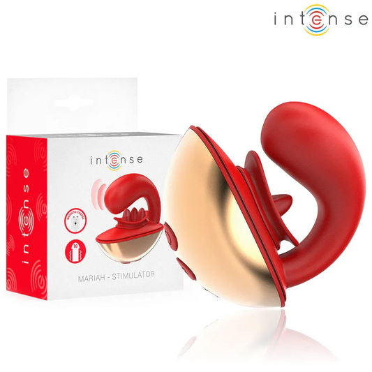 Intense Vibrateur & Stimulateur Mariah en Forme de U 10 Vibrations Rouge