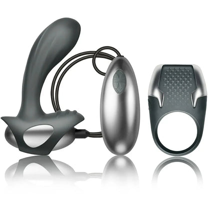 Climaximum – Kit Excite Anneau Pénitentiaire + Masseur de Prostate à Fil