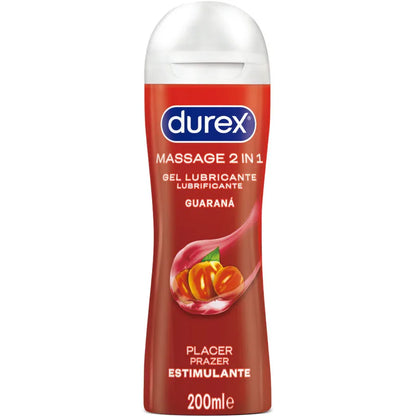 Durex – Gel Lubrifiant de Massage Stimulant au Guarana 200 ml