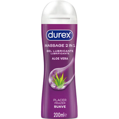 Durex – Gel Lubrifiant de Massage Doux à L'Aloe Vera 200 ml